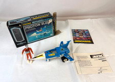 Vintage Micronauts Photon Sled w/Orange Time Traveler Figure-Complete- Mego 1976