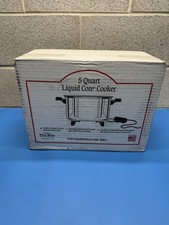WEST BEND 5 QT LIQUID CORE COOKER STAINLESS STEEL NOS OPEN BOX USA