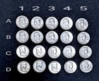 90% Silver Franklin Half Dollars - Roll of 20 - $10 Face Value