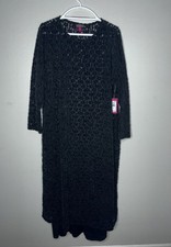 Vince Camuto Womens Long Sleeve Black Dress Size 3X 
