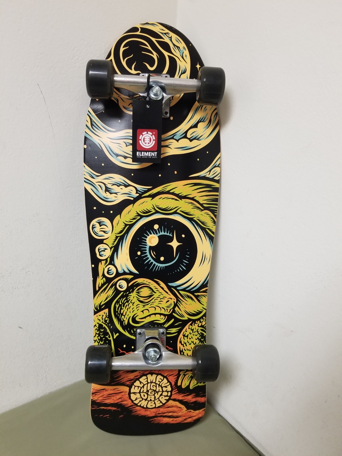 New Element Timber High Dry Cruiser Skateboard Complete.   9.5
