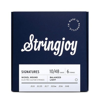 Stringjoy Signatures Balanced Light Gauge (10-48) nickelumwundene E-Gitarre S