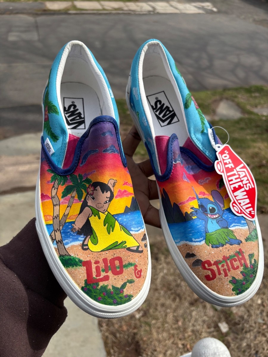 CUSTOM MADE Vans size 9.5 custom painted vans – alilpickle main image 4