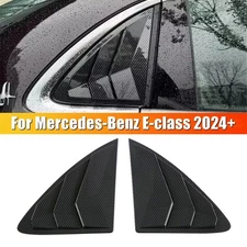 ABS Carbon Fiber Window Scoop Louver Cover Trim For Mercedes Benz E-Class 2024