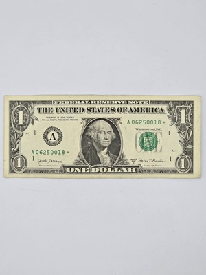 #ad $1 Dollar Bill in a Serial Number A 06250018 ☆ Series 2017 A Collectible $8.50