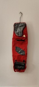 Santa's Wrapping Paper Hanging Storage Bag