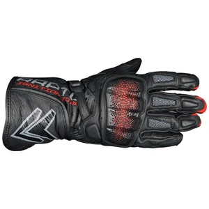 Frank Thomas Raptor Ignition Leather Motorcycle Gloves Black Red