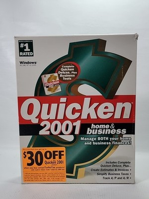 Quicken 2001 Home and Business For Windows 95/98/2000