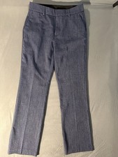 Nine West Women's Blue Bootcut Dress Pants Polyester Blend Zip Closure
