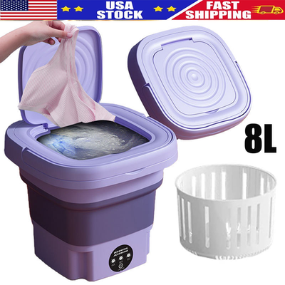 #ad Portable Washing Machine Mini Washer Foldable Washer and Spin Dryer Small Travel $25.98