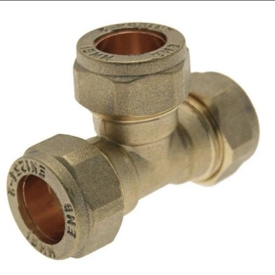 10 x Peerless - 15 mm Compact Comp T-Stück Teilenummer 318310
