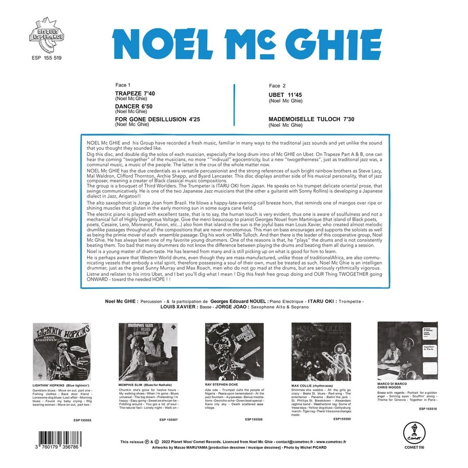 Noel Mc Ghie & Space Spies – Noel Mc Ghie & Space (Vinyle, LP, Album, Réédition) - Photo 3/3