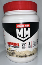 Muscle Milk Genuine Protein Powder, Vanilla Crème 30.9oz  BB: 03/27 13.98 per gallon