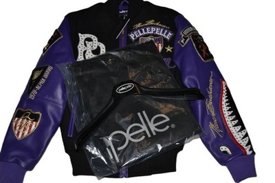 Pelle Pelle Men's American Bruiser Varsity Jacket Leather Wool
