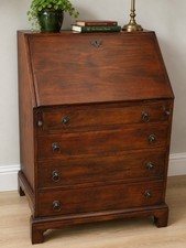 Theodore Alexander Mahogany Bureau Desk Chest of Drawers Writing Desk Cabinet