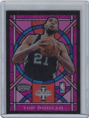 2012-13 Panini Innovation #56 Tim Duncan Purple Stained Glass SSP Case Hit