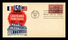 US COVER LOUISIANA PURCHASE FDC SCOTT 1020 KEN BOLL CACHET CRAFT