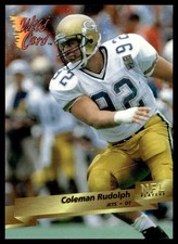 1993 Wild Card Coleman Rudolph Rookie New York Jets #114. rookie card picture