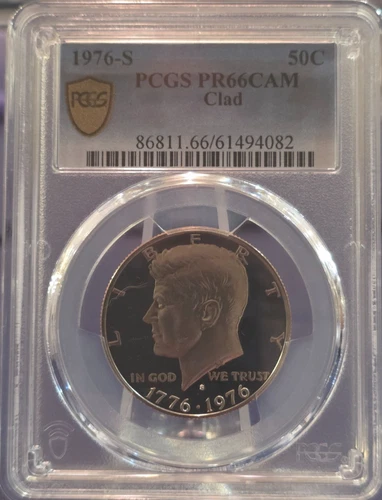 1976 S Kennedy Silver Half Dollar 50c PCGS PR69CAM Rare Bicentennial Proof