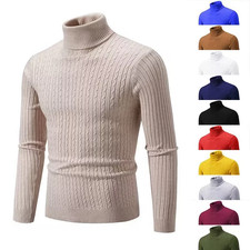 Men's Turtleneck Soft Sweater 2025 Warm Knitted Autumn/winter Pullover Jumper