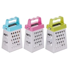 3 Pcs Mini Stainless Steel Cheese Box Graters for Kitchen Slicing Cheese Ginger