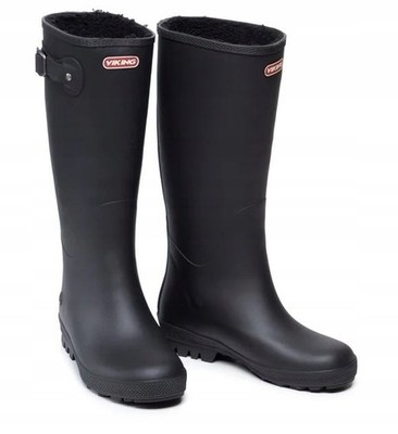 Viking Foxy Vinter Damen-Gummistiefel, gefüttert, Größe EU 39, schwarz 