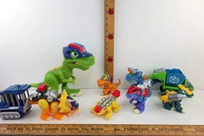 Playskool Heroes Chomp Squad Lot of 7 Incl.: Officer Lockup & Raptor Compactor