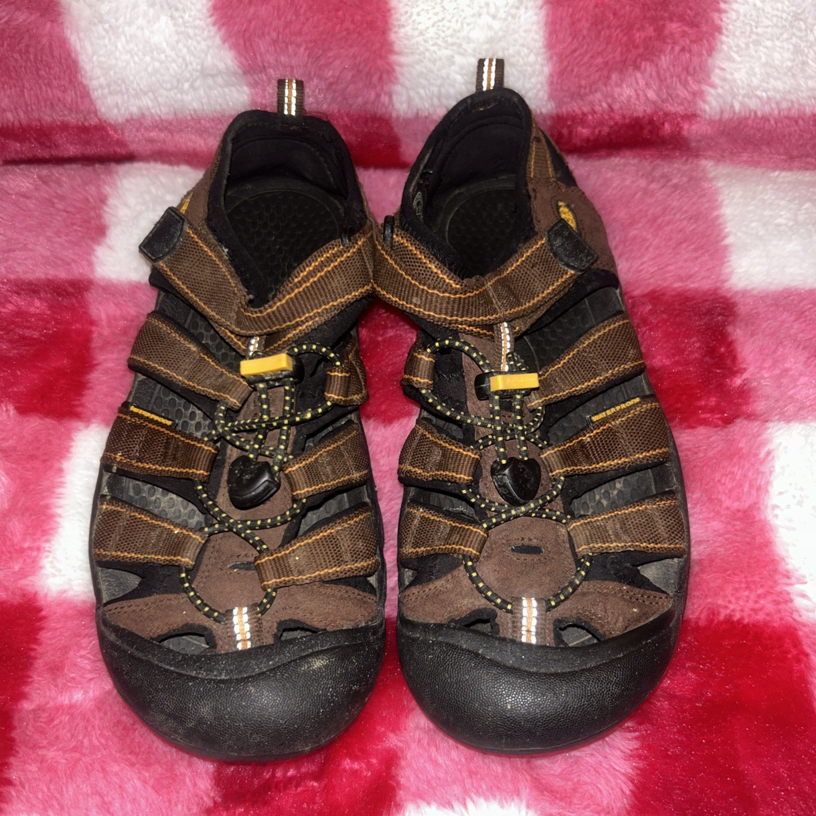 Sandalo KEEN Newport Big Kid taglia 5 marrone punta chiusa escursionismo outdoor passeggio