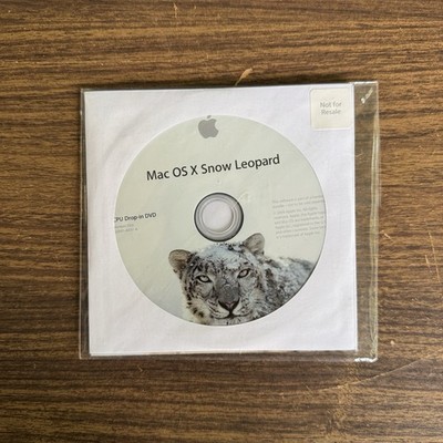 Apple Mac OS X Snow Leopard 10.6.3 Install DVD Disc for Mac 2010
