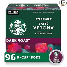 Starbucks K-Cup Coffee Pods, Dark Roast Hot or Iced Coffee, Caff  Verona
