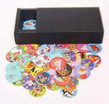 100 Looney Tunes Pogs Tazos Collection – No Repeats, 4cm Plastic Discs