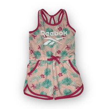 Reebok Romper Sleeveless French Terry Romper One Piece Set Little Girls Size 5
