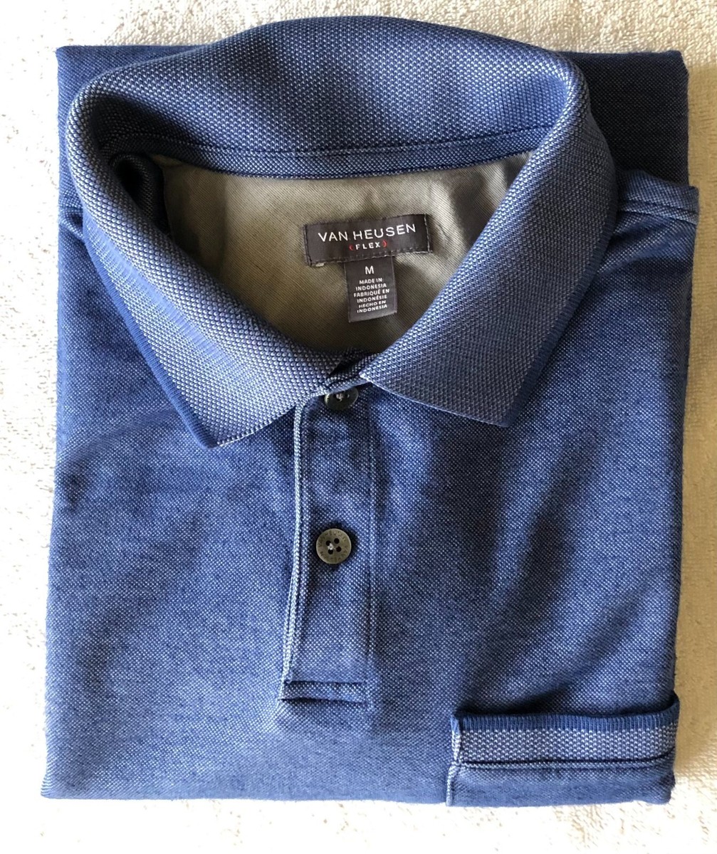 van heusen blue polo t shirt