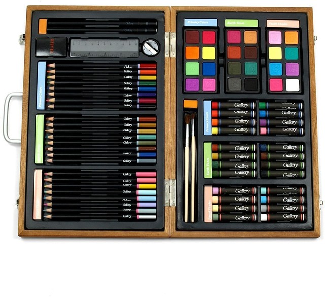 Gallery Studio 82 Piece Deluxe Art Set in Wooden Case | eBay