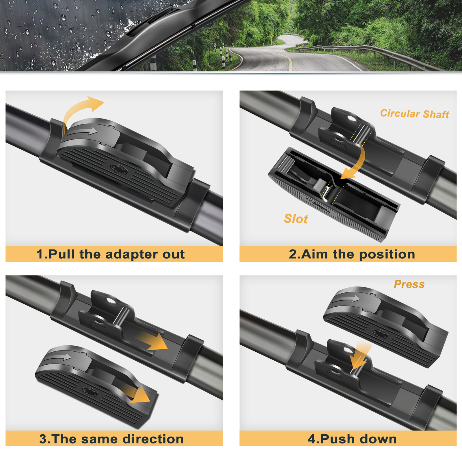 26" 22" Fit For MercedesBenz ML350 20152013 Window Windshield Wiper