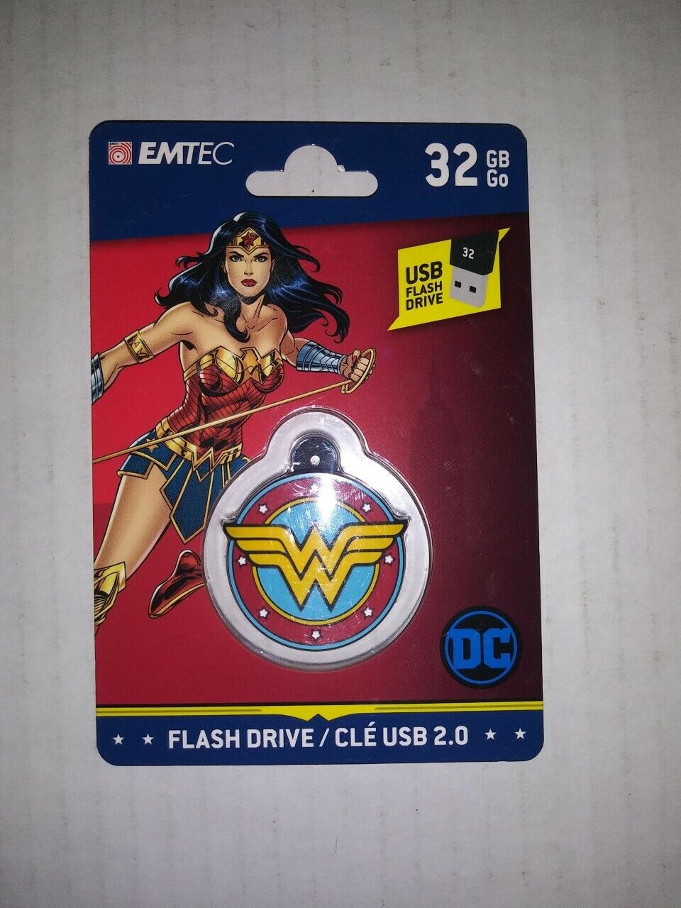 NEW Emtec 32GB DC Comics WONDER WOMAN USB Flash Drive