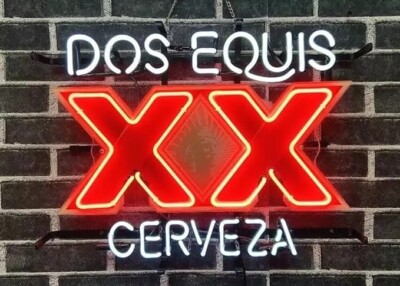 Dos Equis Cerveza 17''x14'' Neon Sign Lamp Light With HD Vivid Printing Gift LE