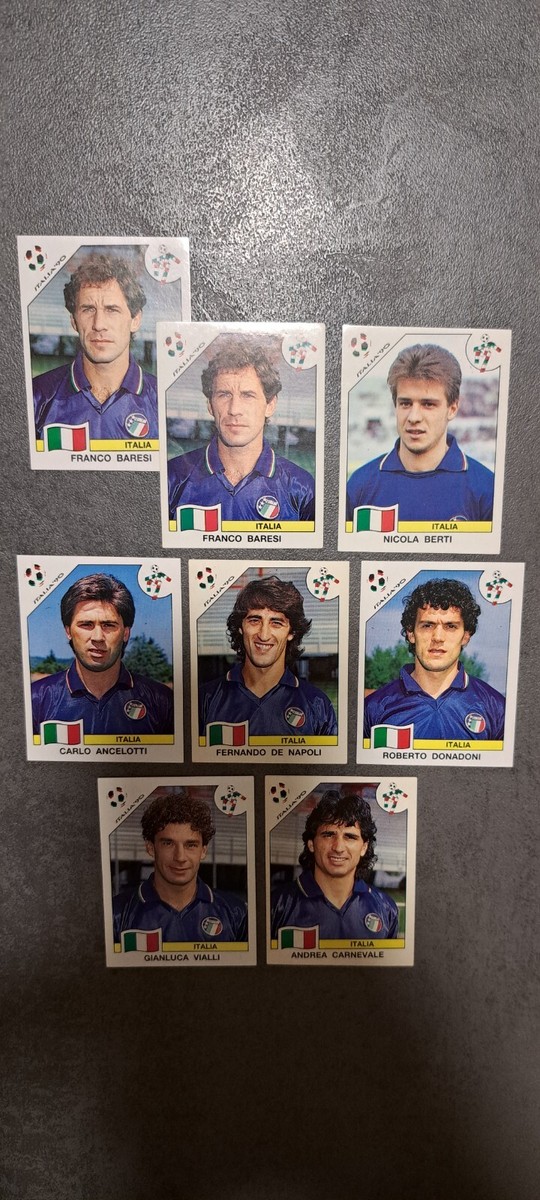 ｗ杯90年イタリア大会（イタリア90（イタリアノヴァンタ））記念グッズ PANINI FIFA WC ITALIA'90 original stickers - ITALY (#43, 48, 49