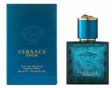 VERSACE EROS EAU DE TOILETTE SPRAY FOR MEN 1.0 Oz / 30 ml BRAND NEW ITEM IN BOX