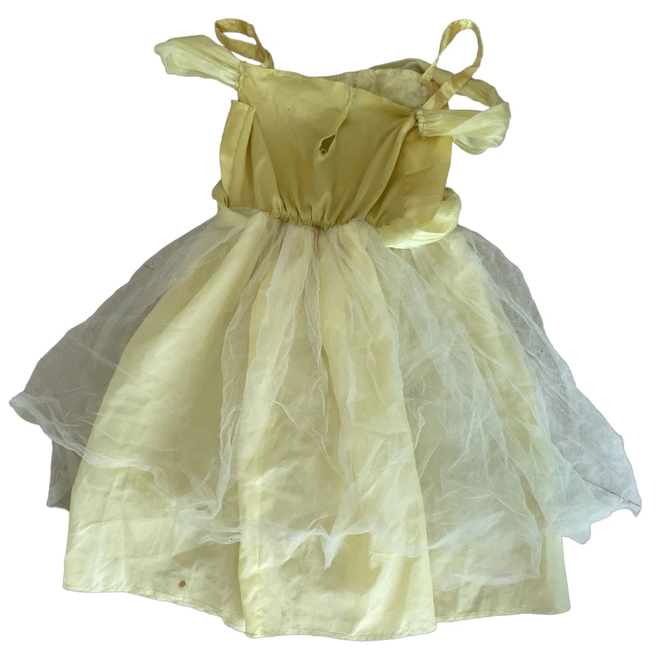 Красавица и чудовище Belle костюм платье девочек размер 4 атласный лиф желтый - Изображение 2 из 2