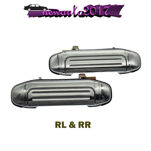 4PCS Chrome Exterior Door Handles Front Rear LH & RH For Mitsubishi Pajero 92-97 - Picture 4 of 5