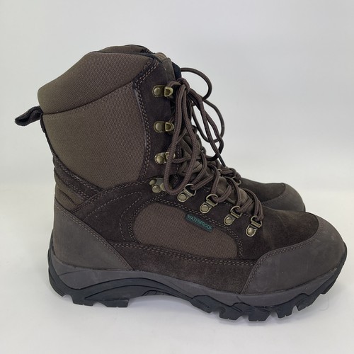 Winchester WP 400 Gram Thinsulate Brown Hunting Boots Men’s Sz 10.5 Wide READ - Picture 3 of 12