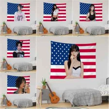 [KPOP FLAG] NEWJEANS HANNI American Flag Wall Tapestry Wall Hanging Decor G23