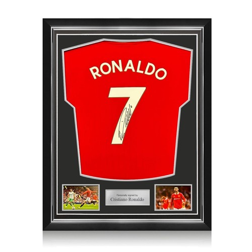 Cristiano Ronaldo Signed Manchester United 202223 Football Jersey. Frame eBay