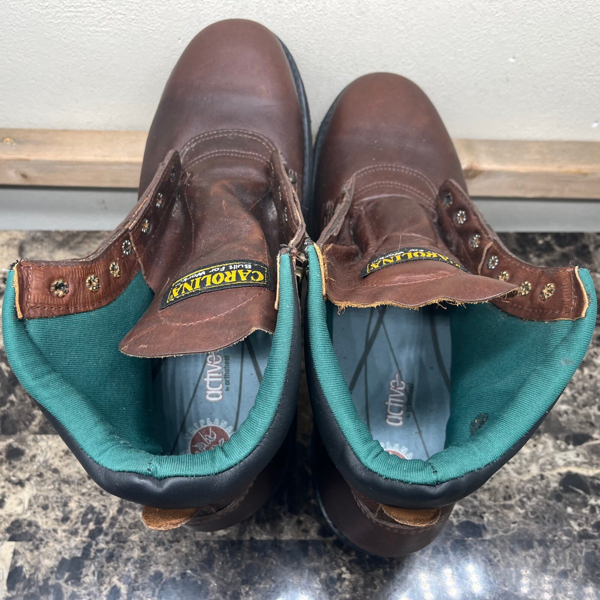 Carolina Soft Toe Sarge Lo 309 Mens 14 Brown Leather Lace Up Utility Boots USA Carolina 309 Sarge Lo - Chester Boot Shop main image 3