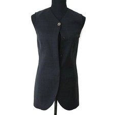 Gianni Versace Stripe Long Vest Jacket Gray AK34108h