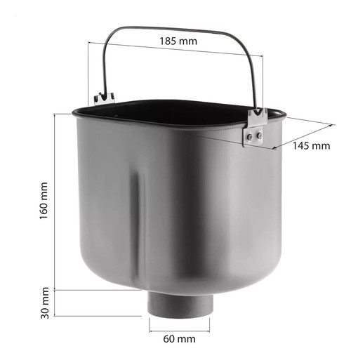 MORPHY RICHARDS Patelnia do chleba + ostrze do ugniatania Wiadro do pieczenia 48280 48280001 - Zdjęcie 17 z 24