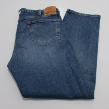 Levis 505 Men’s Regular Fit straight leg Stretch Jeans W40 / L 32 SKU M17501]