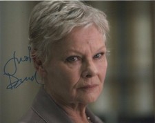 Judi Dench Bond Autographed Signed 8x10 Photo COA #2