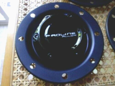 Set 4 PROLINE 5-7/8'' Black WHEEL CENTER CAPS #C-603-1  #C-603-2 #CAP960 C-9950-2